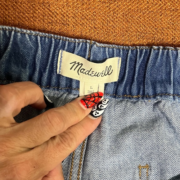 EUC Madewell L Wide-leg, Baggy, Pull-on Denim Jeans - Picture 8 of 11